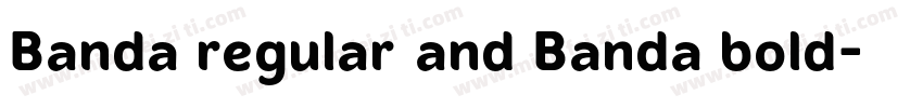 Banda regular and Banda bold字体转换
